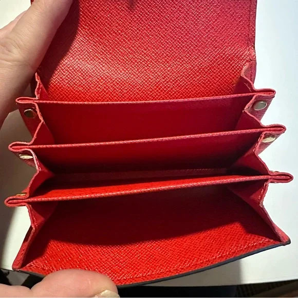 LOUIS VUITTON Monogram Sarah Multicartes Coquelicot - Picture 8 of 12